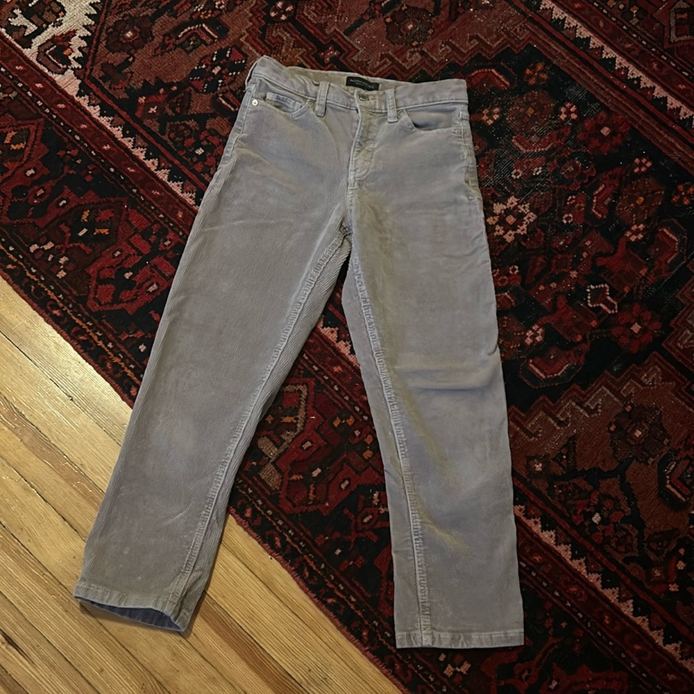 Khaki Corduroy Straight Leg Pant - Banana Republic